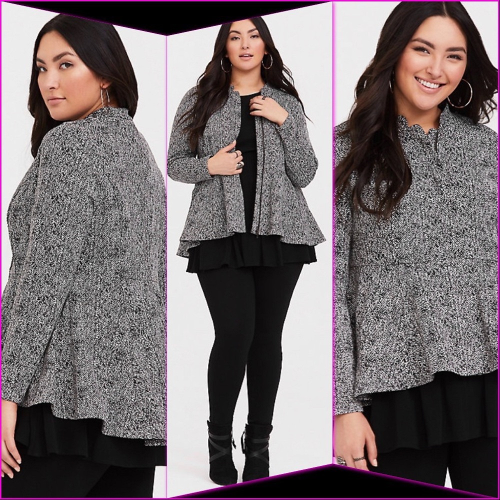TORRID 3x Peplum Flare Jacket